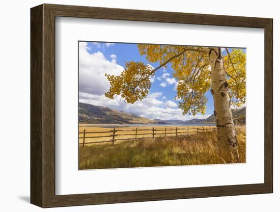 Utah, Fishlake National Forest. Landscape of Fish Lake and Mountains-Jaynes Gallery-Framed Photographic Print