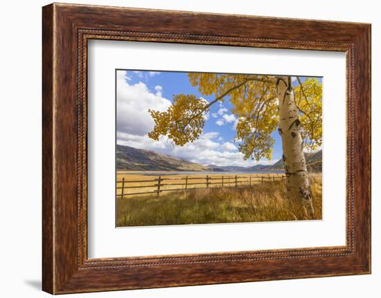 Utah, Fishlake National Forest. Landscape of Fish Lake and Mountains-Jaynes Gallery-Framed Photographic Print