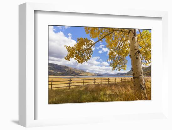 Utah, Fishlake National Forest. Landscape of Fish Lake and Mountains-Jaynes Gallery-Framed Photographic Print