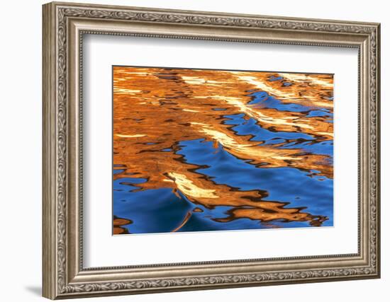 Utah, Glen Canyon Nra. Abstract of Cliff Reflection in Lake Powell-Jaynes Gallery-Framed Photographic Print