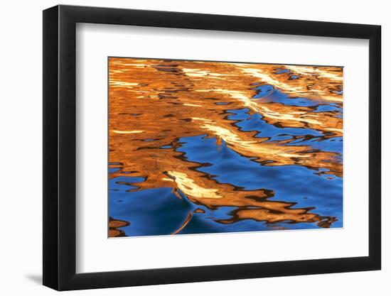 Utah, Glen Canyon Nra. Abstract of Cliff Reflection in Lake Powell-Jaynes Gallery-Framed Photographic Print