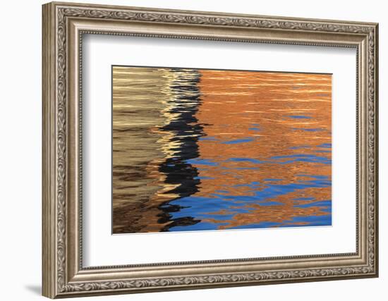 Utah, Glen Canyon Nra. Abstract of Cliff Reflection in Lake Powell-Jaynes Gallery-Framed Photographic Print