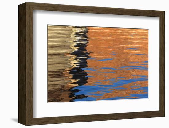 Utah, Glen Canyon Nra. Abstract of Cliff Reflection in Lake Powell-Jaynes Gallery-Framed Photographic Print