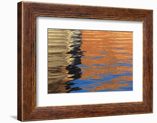 Utah, Glen Canyon Nra. Abstract of Cliff Reflection in Lake Powell-Jaynes Gallery-Framed Photographic Print