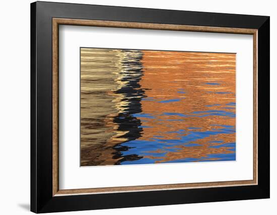 Utah, Glen Canyon Nra. Abstract of Cliff Reflection in Lake Powell-Jaynes Gallery-Framed Photographic Print