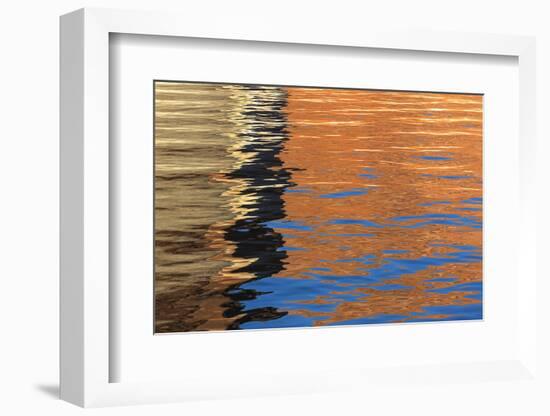 Utah, Glen Canyon Nra. Abstract of Cliff Reflection in Lake Powell-Jaynes Gallery-Framed Photographic Print