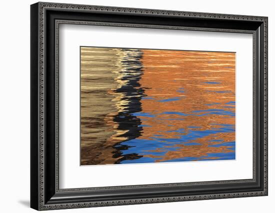 Utah, Glen Canyon Nra. Abstract of Cliff Reflection in Lake Powell-Jaynes Gallery-Framed Photographic Print