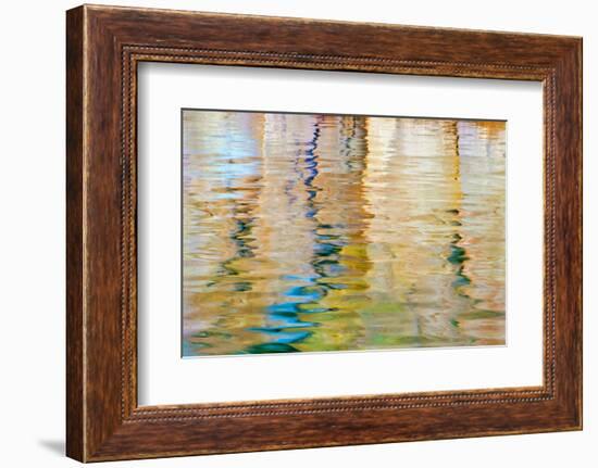 Utah, Glen Canyon Nra. Abstract of Cliff Reflection in Lake Powell-Jaynes Gallery-Framed Photographic Print