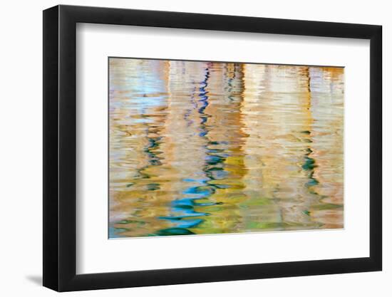 Utah, Glen Canyon Nra. Abstract of Cliff Reflection in Lake Powell-Jaynes Gallery-Framed Photographic Print