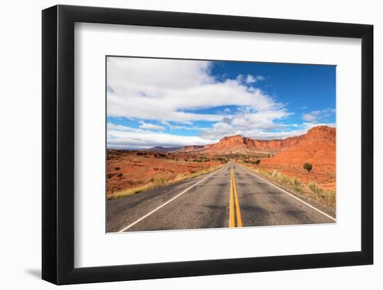 Utah, Highway 24 in Capitol Reef National Park-Alan Majchrowicz-Framed Photographic Print