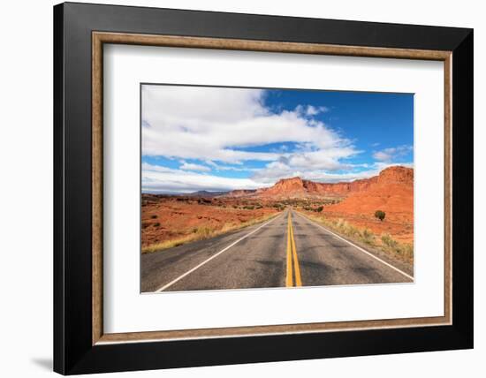 Utah, Highway 24 in Capitol Reef National Park-Alan Majchrowicz-Framed Photographic Print