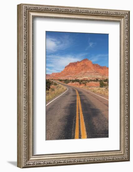 Utah, Highway 24 in Capitol Reef National Park-Alan Majchrowicz-Framed Photographic Print