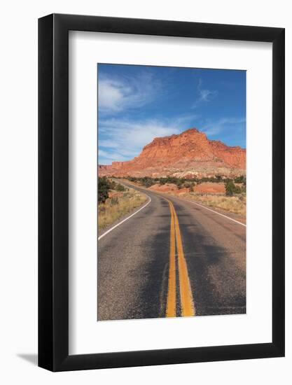 Utah, Highway 24 in Capitol Reef National Park-Alan Majchrowicz-Framed Photographic Print