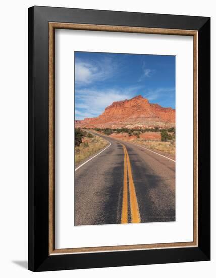 Utah, Highway 24 in Capitol Reef National Park-Alan Majchrowicz-Framed Photographic Print