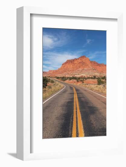 Utah, Highway 24 in Capitol Reef National Park-Alan Majchrowicz-Framed Photographic Print