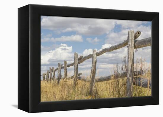 Utah, Manti-La Sal National Forest. Old Wooden Fence-Jaynes Gallery-Framed Premier Image Canvas