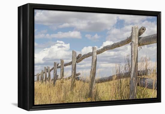 Utah, Manti-La Sal National Forest. Old Wooden Fence-Jaynes Gallery-Framed Premier Image Canvas