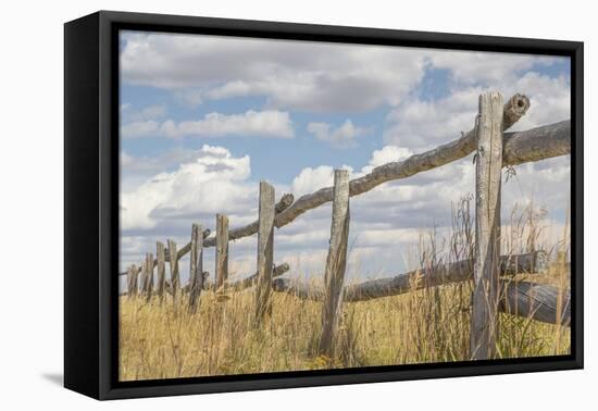 Utah, Manti-La Sal National Forest. Old Wooden Fence-Jaynes Gallery-Framed Premier Image Canvas