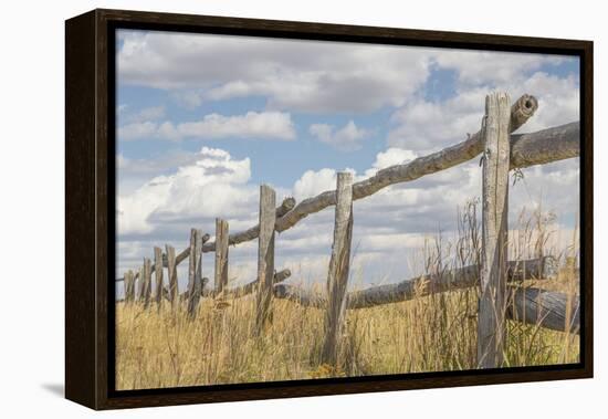 Utah, Manti-La Sal National Forest. Old Wooden Fence-Jaynes Gallery-Framed Premier Image Canvas