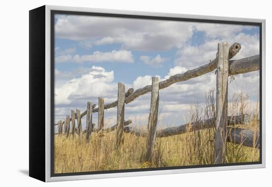 Utah, Manti-La Sal National Forest. Old Wooden Fence-Jaynes Gallery-Framed Premier Image Canvas