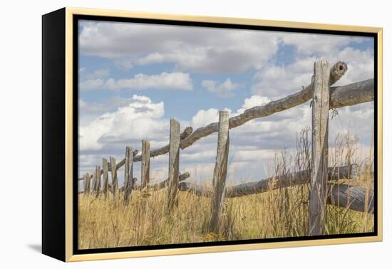 Utah, Manti-La Sal National Forest. Old Wooden Fence-Jaynes Gallery-Framed Premier Image Canvas