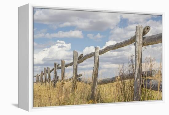 Utah, Manti-La Sal National Forest. Old Wooden Fence-Jaynes Gallery-Framed Premier Image Canvas