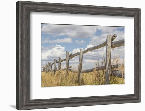 Utah, Manti-La Sal National Forest. Old Wooden Fence-Jaynes Gallery-Framed Photographic Print