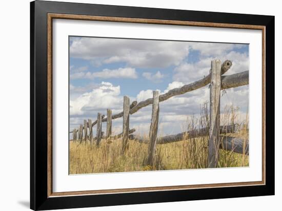 Utah, Manti-La Sal National Forest. Old Wooden Fence-Jaynes Gallery-Framed Photographic Print