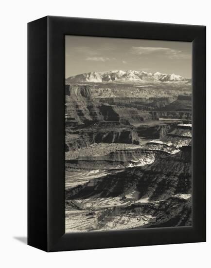 Utah, Moab, Canyonlands National Park, Buck Canyon Overlook, Winter, USA-Walter Bibikow-Framed Premier Image Canvas