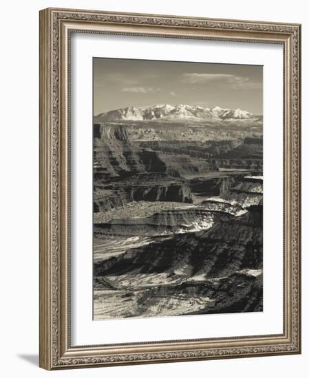 Utah, Moab, Canyonlands National Park, Buck Canyon Overlook, Winter, USA-Walter Bibikow-Framed Photographic Print