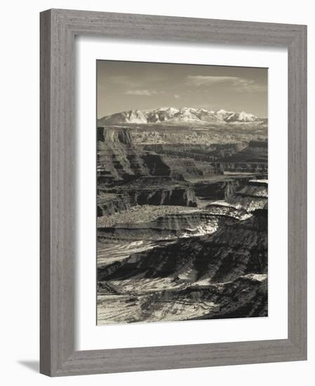 Utah, Moab, Canyonlands National Park, Buck Canyon Overlook, Winter, USA-Walter Bibikow-Framed Photographic Print