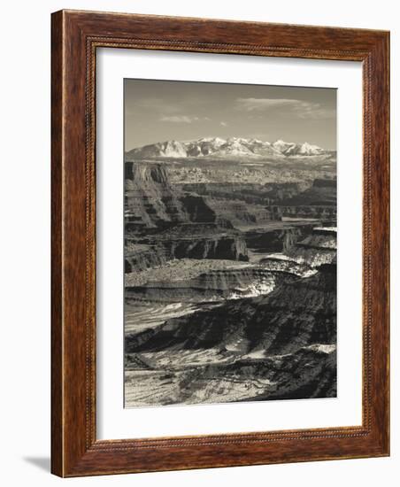 Utah, Moab, Canyonlands National Park, Buck Canyon Overlook, Winter, USA-Walter Bibikow-Framed Photographic Print