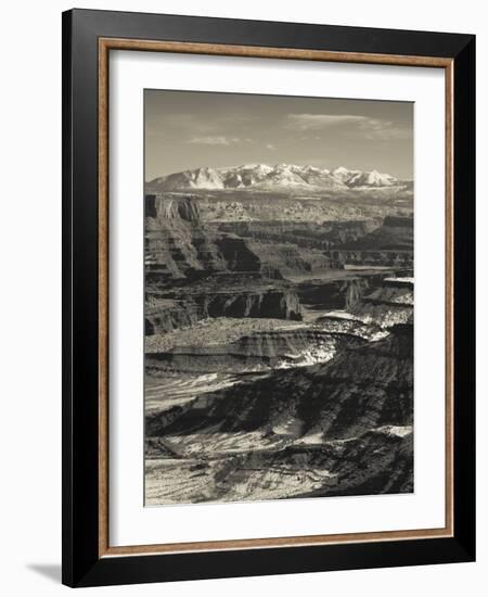 Utah, Moab, Canyonlands National Park, Buck Canyon Overlook, Winter, USA-Walter Bibikow-Framed Photographic Print