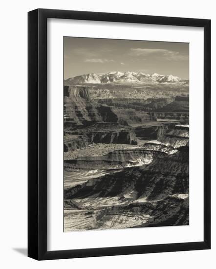 Utah, Moab, Canyonlands National Park, Buck Canyon Overlook, Winter, USA-Walter Bibikow-Framed Photographic Print