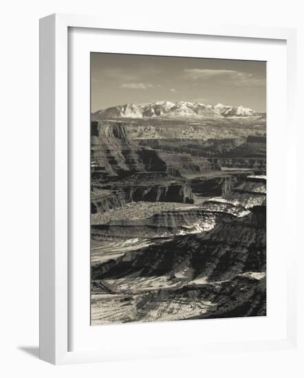 Utah, Moab, Canyonlands National Park, Buck Canyon Overlook, Winter, USA-Walter Bibikow-Framed Photographic Print