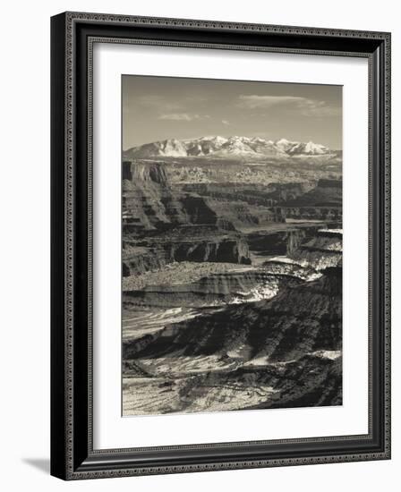 Utah, Moab, Canyonlands National Park, Buck Canyon Overlook, Winter, USA-Walter Bibikow-Framed Photographic Print