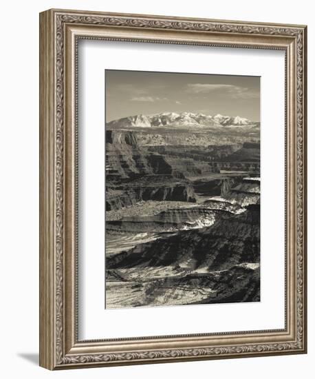 Utah, Moab, Canyonlands National Park, Buck Canyon Overlook, Winter, USA-Walter Bibikow-Framed Photographic Print