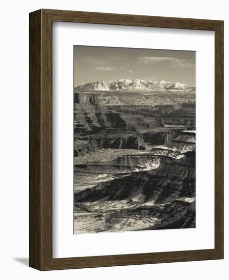 Utah, Moab, Canyonlands National Park, Buck Canyon Overlook, Winter, USA-Walter Bibikow-Framed Photographic Print