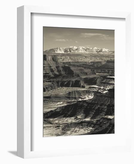 Utah, Moab, Canyonlands National Park, Buck Canyon Overlook, Winter, USA-Walter Bibikow-Framed Photographic Print