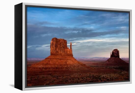 Utah, Monument Valley Navajo Tribal Park. Eroded Formations-Jay O'brien-Framed Premier Image Canvas