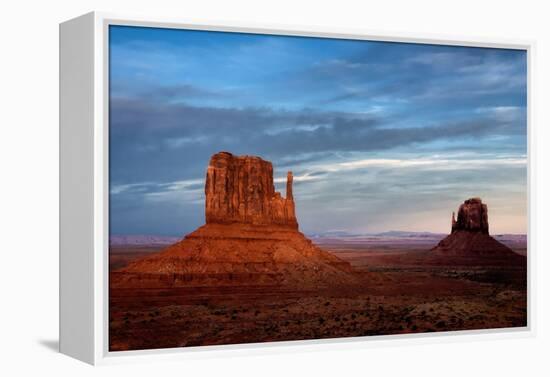 Utah, Monument Valley Navajo Tribal Park. Eroded Formations-Jay O'brien-Framed Premier Image Canvas