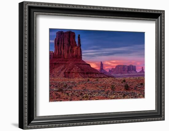 Utah, Monument Valley Navajo Tribal Park. Eroded Formations-Jay O'brien-Framed Photographic Print