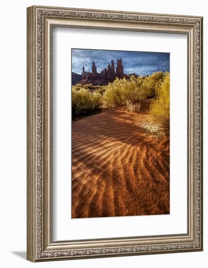 Utah, Monument Valley Navajo Tribal Park. Eroded Formations-Jay O'brien-Framed Photographic Print