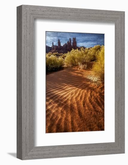 Utah, Monument Valley Navajo Tribal Park. Eroded Formations-Jay O'brien-Framed Photographic Print