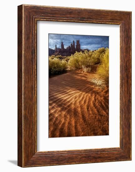 Utah, Monument Valley Navajo Tribal Park. Eroded Formations-Jay O'brien-Framed Photographic Print