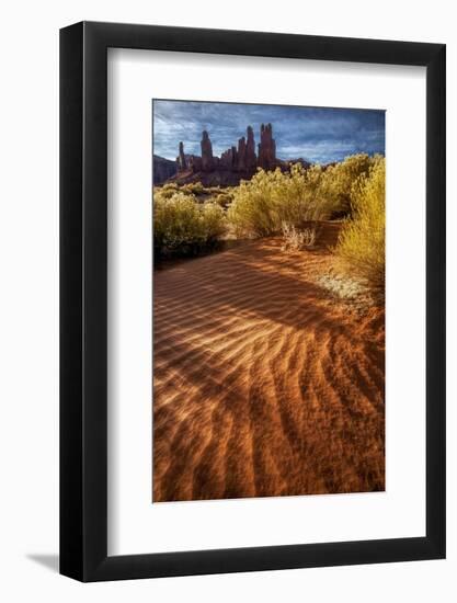 Utah, Monument Valley Navajo Tribal Park. Eroded Formations-Jay O'brien-Framed Photographic Print