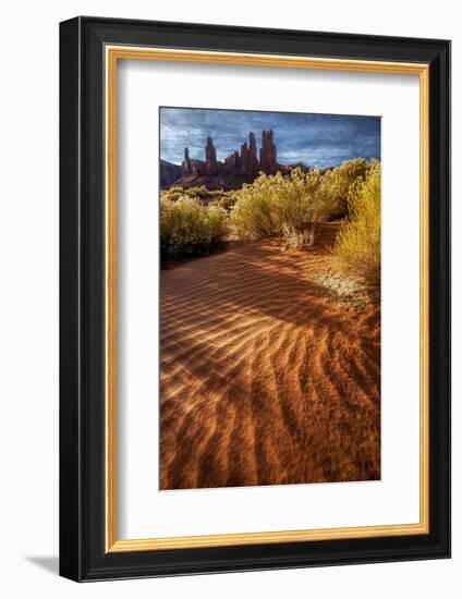 Utah, Monument Valley Navajo Tribal Park. Eroded Formations-Jay O'brien-Framed Photographic Print