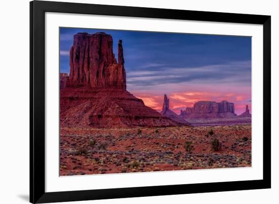 Utah, Monument Valley Navajo Tribal Park. Eroded Formations-Jay O'brien-Framed Photographic Print