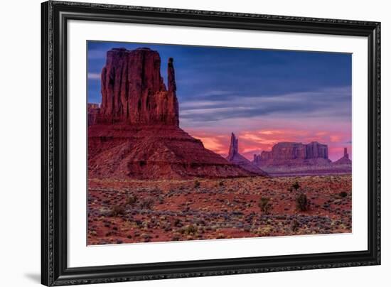 Utah, Monument Valley Navajo Tribal Park. Eroded Formations-Jay O'brien-Framed Photographic Print