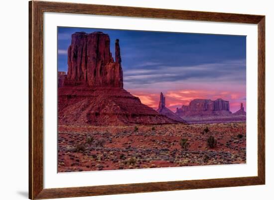 Utah, Monument Valley Navajo Tribal Park. Eroded Formations-Jay O'brien-Framed Photographic Print